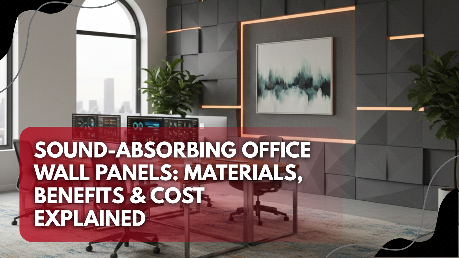 sound-absorbing office wall pannels